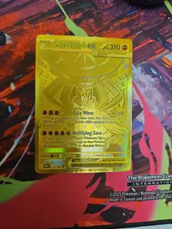 Mega Zygarde EX Full Art Foil Pokemon Card 124/088 Perfect Order Gold Hyper Rare - Image 1