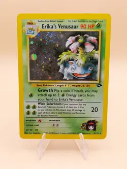 Erika's Venusaur Gym Challenge Holo Rare No. 4/132 Pokemon Card - 2000 SWIRL - Image 1