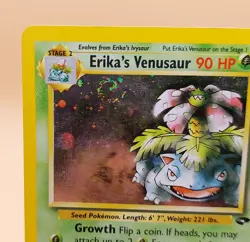 Erika's Venusaur Gym Challenge Holo Rare No. 4/132 Pokemon Card - 2000 SWIRL - Image 2