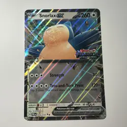 Snorlax Ex 076/131 Pokemon Prismatic Evolutions Jumbo Card - Image 1