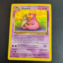 SLOWBRO 43/62 POKEMON CARD (FOSSIL SET) - Image 2