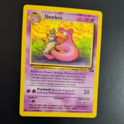 SLOWBRO 43/62 POKEMON CARD (FOSSIL SET) - Image 3