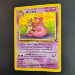 SLOWBRO 43/62 POKEMON CARD (FOSSIL SET) - Image 4