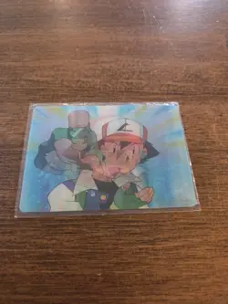 Pokemon Ash Ketchum Pioneer Viz Video Promo Card Lenticular PIKA-0020D/DVD - Image 1