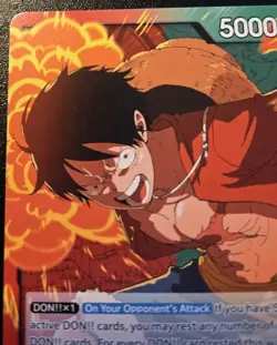 Monkey.D.Luffy OP13-001 Leader Carrying On His Will One Piece Card Game - Image 2
