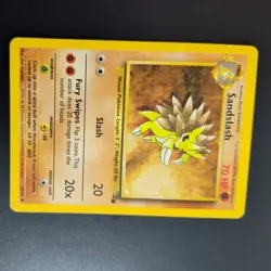 SANDSLASH 41/62 POKEMON CARD (FOSSIL SET) - Image 3