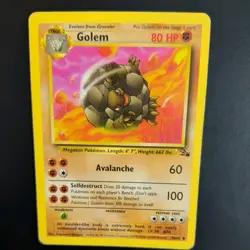 GOLEM 36/62 POKEMON CARD (FOSSIL SET) - Image 1