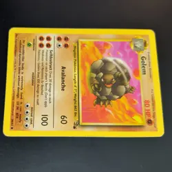GOLEM 36/62 POKEMON CARD (FOSSIL SET) - Image 4
