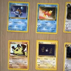 Pokemon TCG FRENCH BULK: Mix of 1st edition and unlimited vintage WOTC cards - Image 2