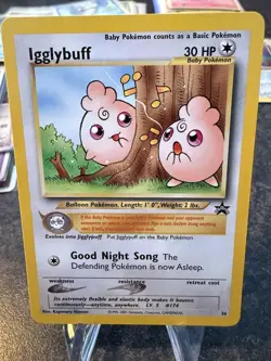 Pokemon Card - Igglybuff - Black Star Promo #36 WotC - LP - Image 1