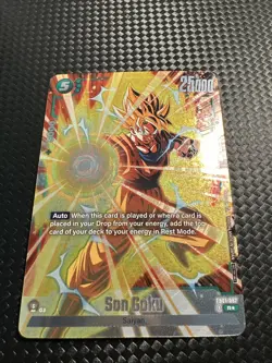 DBS Dragon Ball Fusion World FB01-087 Son Goku Tournament Winner Card - Image 1