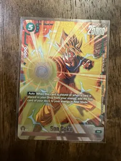 DBS Dragon Ball Fusion World FB01-087 Son Goku Tournament Winner Card - Image 1