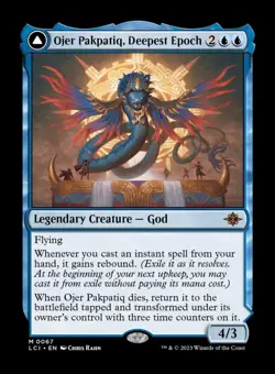 Ojer Pakpatiq, Deepest Epoch | MTG LCI | Blue God Rebound Transform Mythic | NM - Image 1