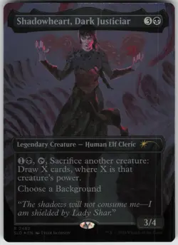 MTG Shadowheart Dark Justiciar Foil NM Secret Lair Drop Series Magic 2483 - Image 1