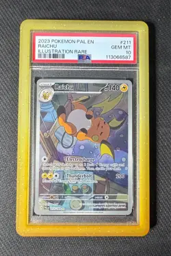 Pokemon Raichu 211 Paldea Evolved PSA 10 GEM MINT - Image 1