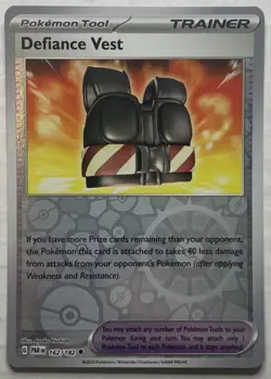 Pokemon TCG -Paradox Rift -Reverse Holo - Defiance Vest - 162/182 - Image 5