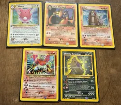 Pokemon Card Lot - Shining Tyranitar, 1st Ed Blissey, Ho Oh, Entei, Charizard 636996769739 - Image 1