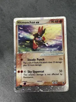 Pokemon Hitmonchan ex 98/109 EX Ruby & Sapphire Ultra Rare Holo MP/HP - Image 2