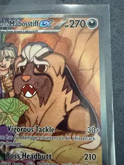 Pokemon TCG Arven's Mabosstiff EX #235/182 Sv10: Destined Rivals SAR Full Art NM - Image 3
