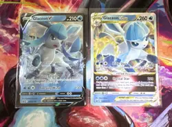 Glaceon V & VSTAR Holo Sword & Shield Black Star Promo Pokemon Cards NM 🔥🔥 - Image 1