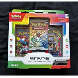 Pokemon TCG First Partner Illustration Collection Series 1 Sealed Pack 2ct - Image 1