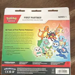 Pokemon TCG First Partner Illustration Collection Series 1 Sealed 3-Pack Promo - Image 2