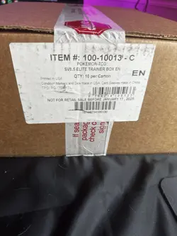 Pokemon TCG Prismatic Evolutions Elite Trainer Box ETB 10x (Sealed Case) - Image 2