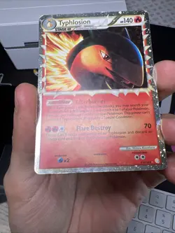 Typhlosion Prime HGSS1 HeartGold SoulSilver 110/123 Ultra Rare Holo Pokemon - Image 4