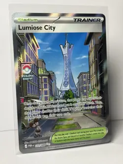 Pokemon Perfect Order Lumiose City Secret Rare 111/088 Sleeved And Top Loader - Image 1