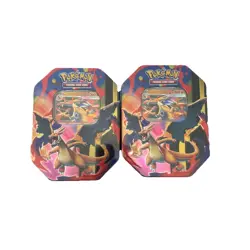 2x Mega Charizard Ex Tin - Mega Charizard Y EX Promo Factory Sealed - Image 1
