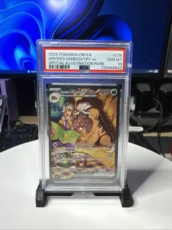 2025 POKEMON DRI EN-DESTINED RIVALS #235 ARVEN'S MABOSSTIFF EX PSA 10 - Image 1