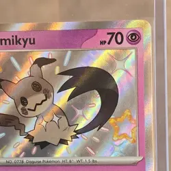 Mimikyu 160/091 Paldean Fates Shiny Holo Rare Baby 🔥 Pokemon - Image 4
