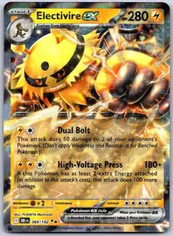 Electivire ex 069/182 Double Rare Destined Rivals Pokemon Near Mint - Image 1