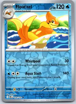 Floatzel 058/182 Uncommon Destined Rivals Pokemon Reverse Holo Near Mint - Image 1