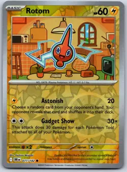 Rotom 077/182 Common Destined Rivals Pokemon Reverse Holo Near Mint - Image 1