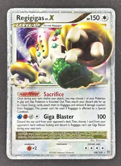 Pokemon TCG Regigigas LV.X 100/100 Stormfront Holo - Image 1