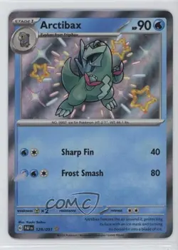Shiny Rare - Arctibax Pokemon Scarlet & Violet Paldean Fates PAF #129 - Image 1