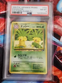 1999 Pocket Monsters Japanese Promo Exeggutor #103 Southern Island PSA 8 - Image 1