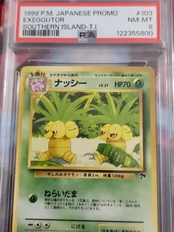 1999 Pocket Monsters Japanese Promo Exeggutor #103 Southern Island PSA 8 - Image 2