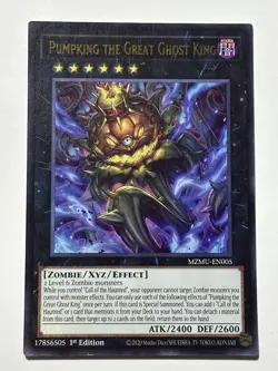 Yu-Gi-Oh! Pumpking the Great Ghost King Maze of Muertos 1st Edition MZMU-EN005 - Image 1