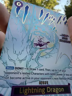 One Piece CCG Lightning Dragon OP15-077 Event Rare Foil New EN - Image 4