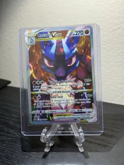 Pokemon TCG Lucario VSTAR SWSH291 Black Star Promo Full Art Holo Card - Image 1