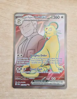 Team Rocket's Persian ex 219/182 Pokemon Card 2025 Destined Rivals - Image 1