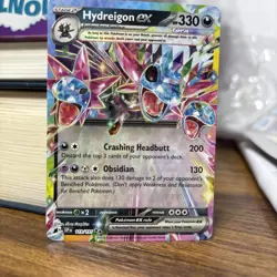 Hydreigon EX 119/191 Double Rare Pokemon TCG Sv08 Surging Sparks NM, Rare Card - Image 3