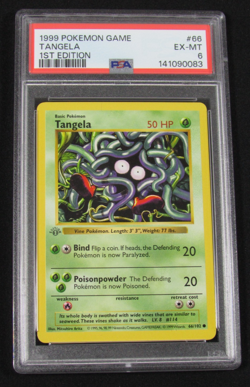 1999 Pokemon Game TANGELA 1ST EDITION 66/102 PSA 6 EX-MT - Image 1