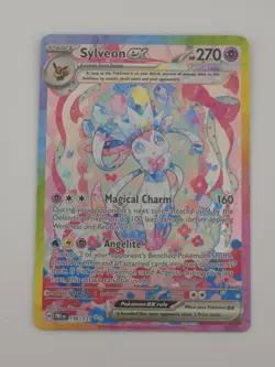 2025 Pokemon Prismatic Evolutions Sylveon ex Special Illustration Rare 156/131 - Image 1