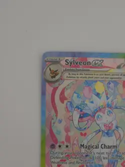 2025 Pokemon Prismatic Evolutions Sylveon ex Special Illustration Rare 156/131 - Image 2