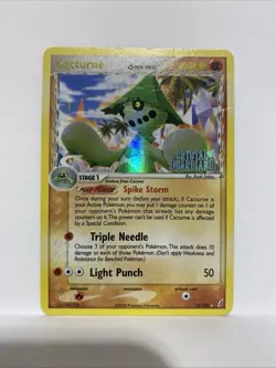 Cacturne 15/100 Delta Species EX Crystal Guardians Reverse Holo Rare Pokemon MP - Image 1