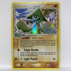 Cacturne 15/100 Delta Species EX Crystal Guardians Reverse Holo Rare Pokemon MP - Image 2