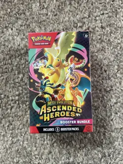 Pokemon TCG Mega Evolution Ascended Heroes Booster Bundle 6 Pack New Sealed - Image 1